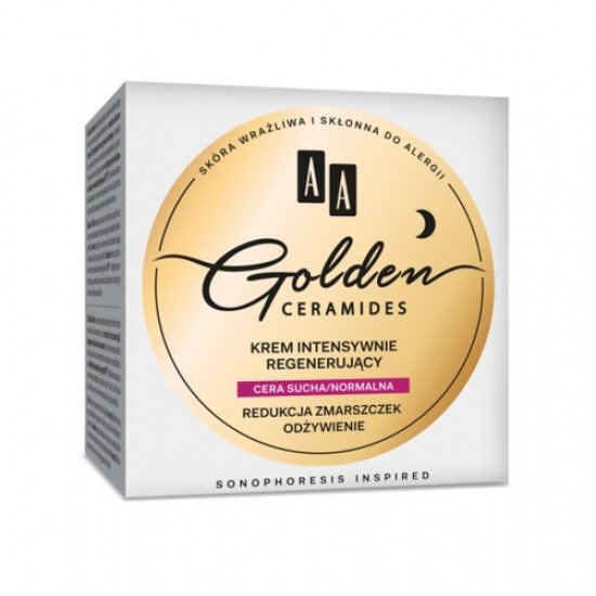 AA Golden Ceramides Intenzíven Regeneráló Éjszakai Krém, Száraz/Normál Bőrre 50ml AA Golden Ceramides Intenzíven Regeneráló Éjszakai Krém, Száraz/Normál Bőrre 50ml