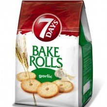 Bake rolls kétszersült fokhagymás 102077 80g