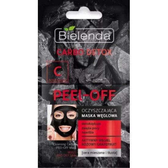Bielenda CARBO DETOX - Carbon maszk Peel off 2x6g Bielenda CARBO DETOX - Carbon maszk Peel off 2x6g