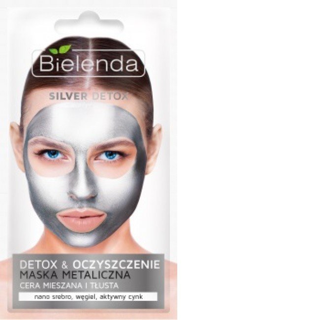 Bielenda SILVER DETOX - Méregtelenítő pakolás/maszk vegyes és zsíros bőrre 8g