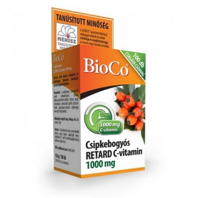 Bioco csipke c-Vitamin retard 100db Bioco csipke c-Vitamin retard 100db