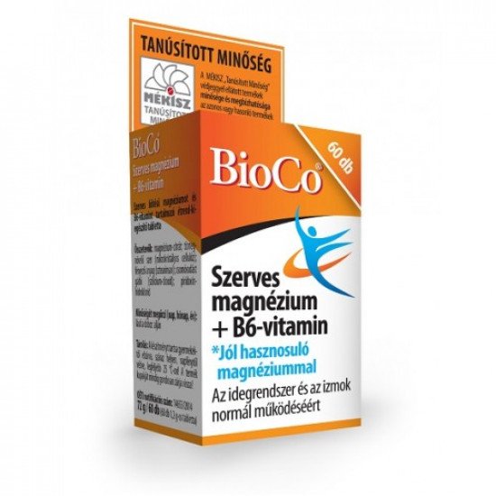 Bioco szerves magnézium + b6 tabletta 60db