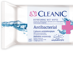 Cleanic törlőkendő antibacterial 15db