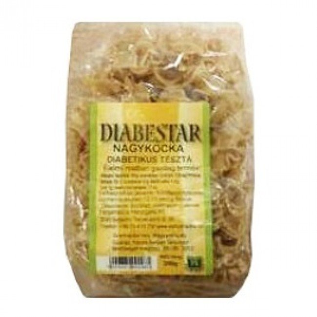 Diabestar csökkentett szénhidrát tartalmú tészta nagykocka 200g