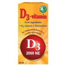 Dr.chen d3-vitamin forte rágótabletta 60db