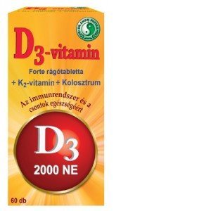 Dr.chen d3-vitamin forte rágótabletta 60db