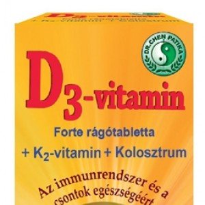 Dr.chen d3-vitamin forte rágótabletta 60db