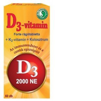 Dr.chen d3-vitamin forte rágótabletta 60db