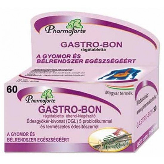 Pharmaforte Gastro-Bon rágótabletta 60db