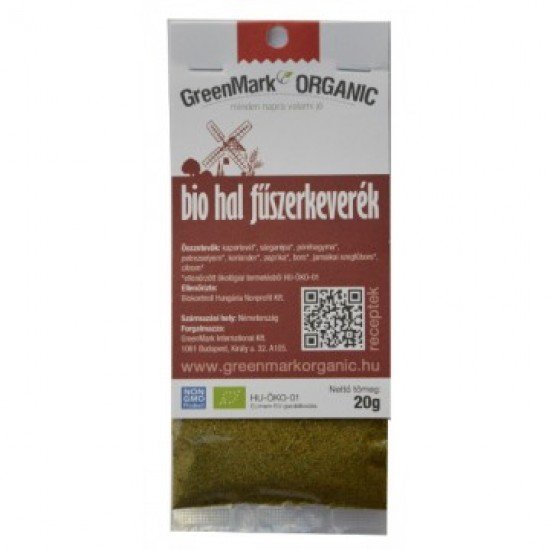 Greenmark bio fűszer hal 20g 