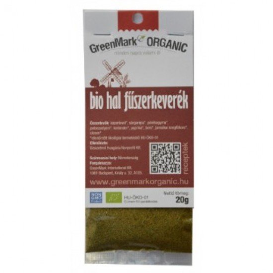 Greenmark bio fűszer hal 20g 