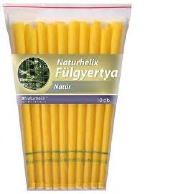 Naturhelix fülgyertya natúr 10db