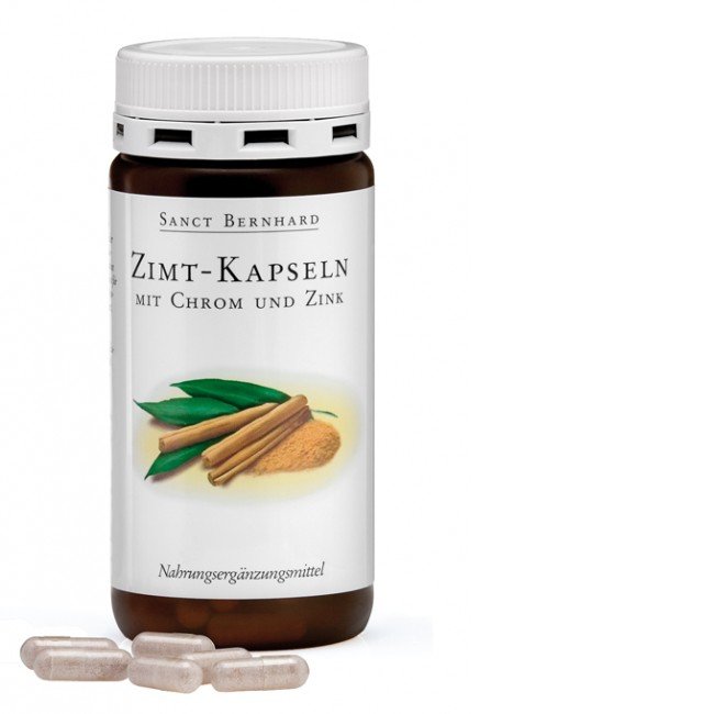 Sanct bernhard fahéj+króm+cink kapszula 180db Sanct bernhard fahéj+króm+cink kapszula 180db