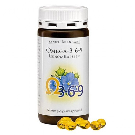 Sanct bernhard lenmagolaj omega 3-6-9 kapszula 180db