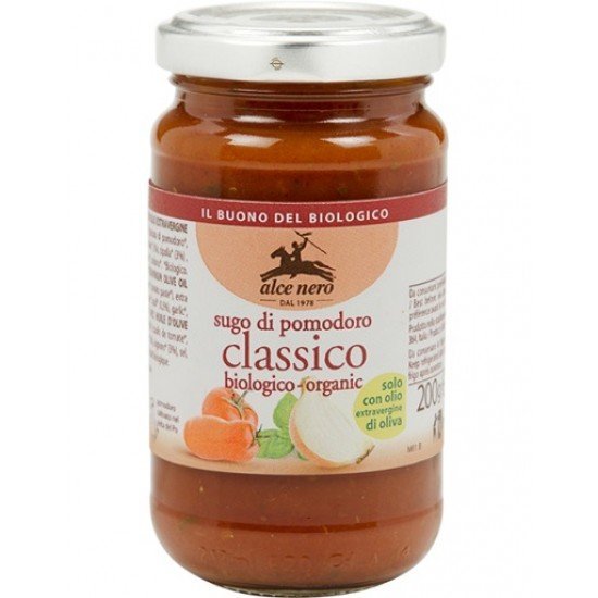 Alce nero bio paradicsomszósz classico 200g