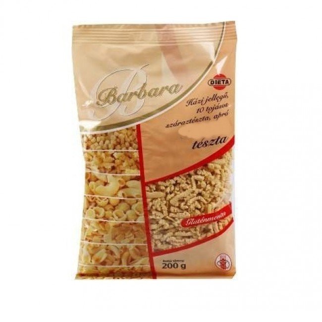 Barbara gluténmentes tészta betű 200g