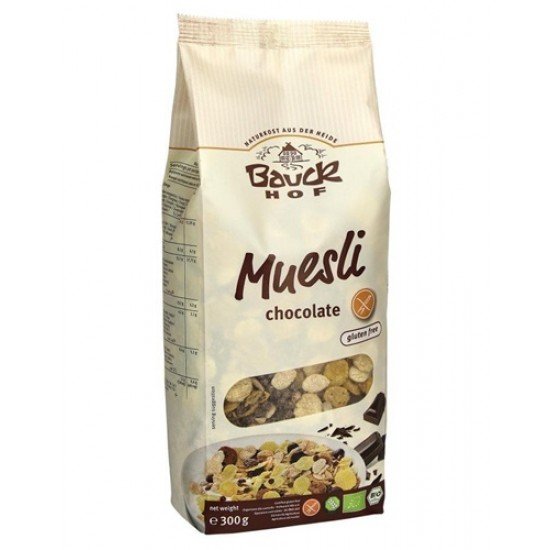 Bauckhof bio gluténmentes müzli étcsokis 300g