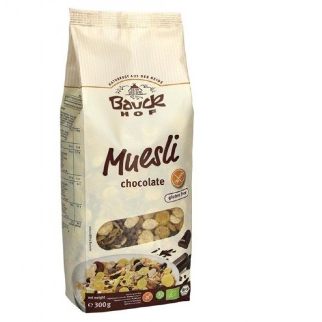 Bauckhof bio gluténmentes müzli étcsokis 300g