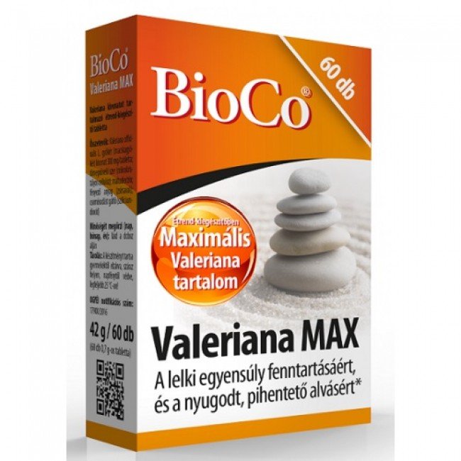 Bioco valeriana max tabletta 60db Bioco valeriana max tabletta 60db