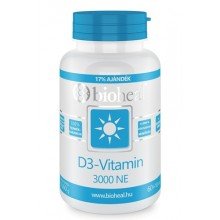 Bioheal d3 vitamin 3000NE lágykapszula 70db