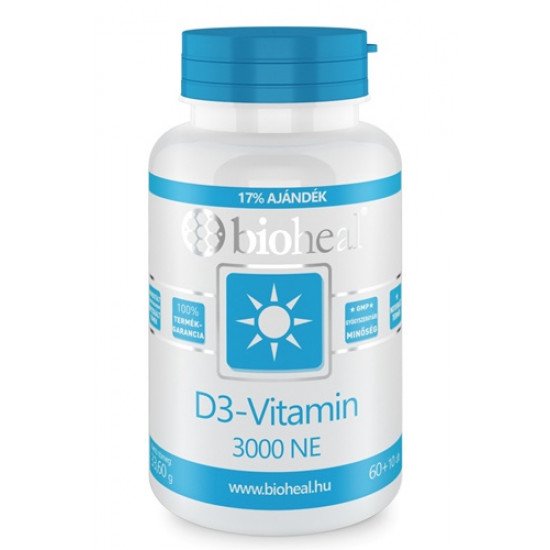 Bioheal d3 vitamin 3000NE lágykapszula 70db