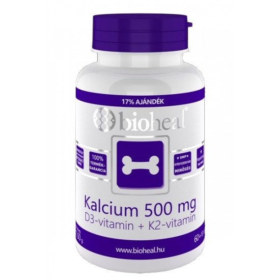 Bioheal kalcium+d3 vitamin tabletta 70db