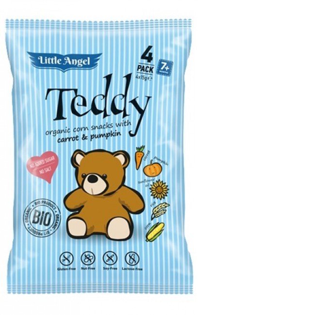 Biopont bio kukoricasnack teddy 4X15g