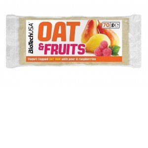 Biotech USA Szeletek Oat Bar Joghurtos körte-málna 70g