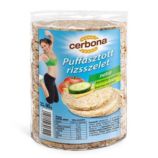 Cerbona puffasztott rizsszelet natúr 90g