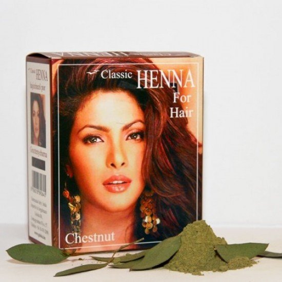 Classic henna gesztenyebarna hajszínező por 100g