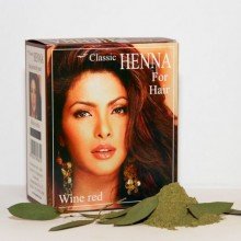 Classic henna mélyvörös hajszínező por 100g