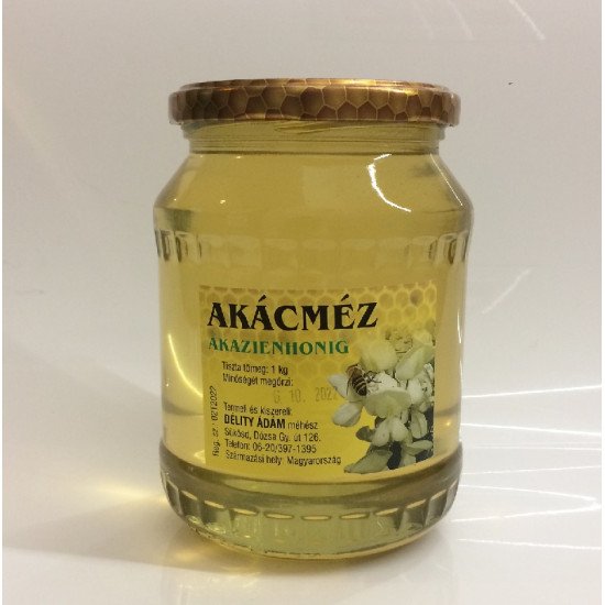 Délity Ádám termelői akácméz 1000g Délity Ádám termelői akácméz 1000g