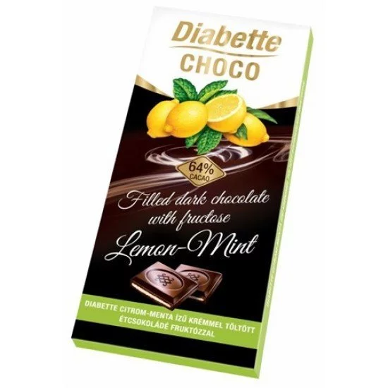 Diabette étcsoki citrom-menta 80g Diabette étcsoki citrom-menta 80g