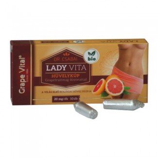 Dr.Csabai Grape Vital Ladyvita hüvelykúp 10db