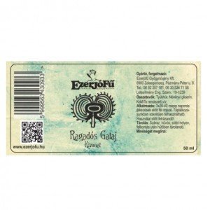 Ezerjófű Ragadós galaj kivonat 50ml Ezerjófű Ragadós galaj kivonat 50ml