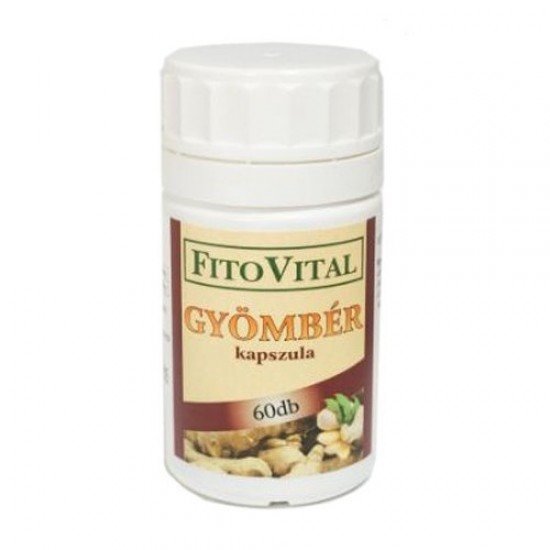 Fitovital gyömbér kapszula 60db Fitovital gyömbér kapszula 60db