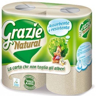Grazie natural lucart tekercses kéztörlő papír 2db