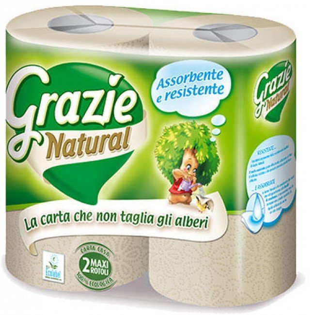 Grazie natural lucart tekercses kéztörlő papír 2db