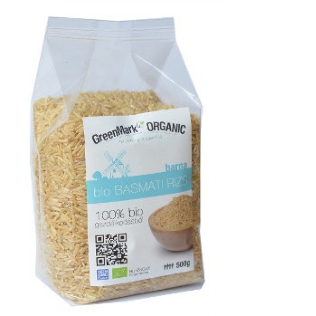 Greenmark bio basmati barnarizs 500g