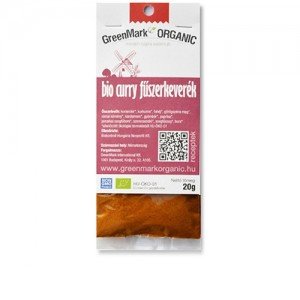 Greenmark bio curry fűszerkeverék csípős hot bombay 20g