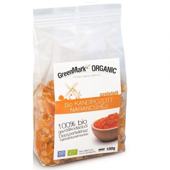 Greenmark bio kandírozott narancshéj 100g