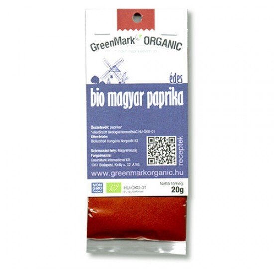 Greenmark bio magyar paprika édes 10g