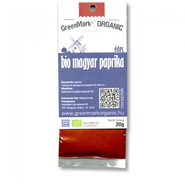 Greenmark bio magyar paprika édes 10g