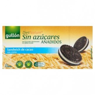 Gullon cukormentes kakaós keksz 210g