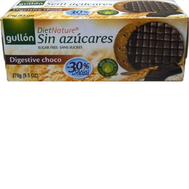 Gullón cukormentes korpás keksz étcsoki bevonattal 270g