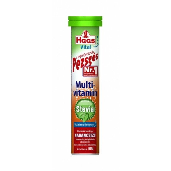 Haas pezsgőtabletta stevia multivitamin 20db