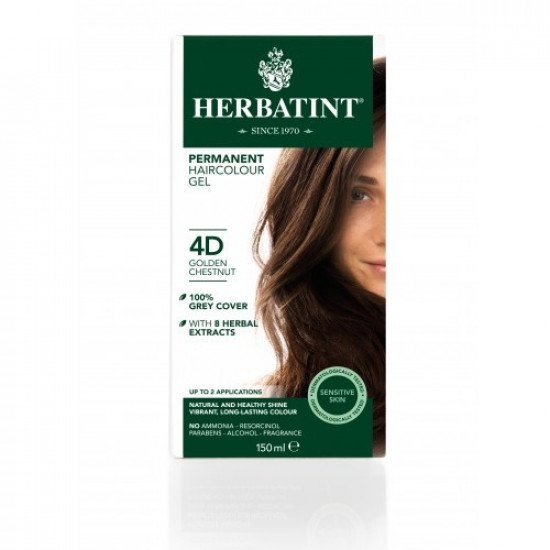 Herbatint 4d arany gesztenye hajfesték 150ml