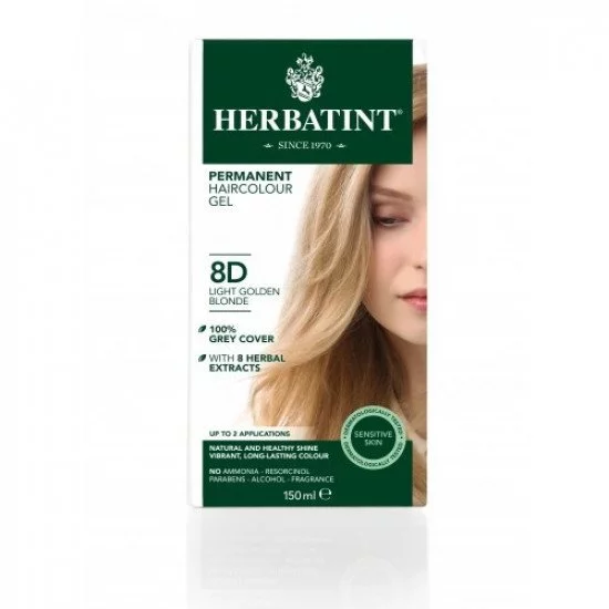 Herbatint 8d arany világos szőke hajfesték 150ml Herbatint 8d arany világos szőke hajfesték 150ml
