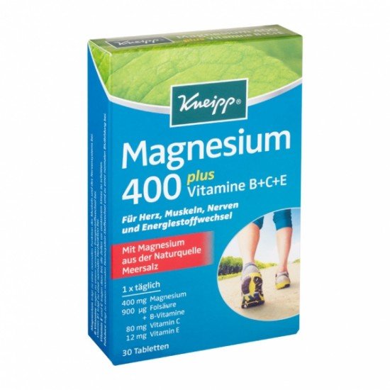 Kneipp magnézium 400 plusz tabletta 30db Kneipp magnézium 400 plusz tabletta 30db