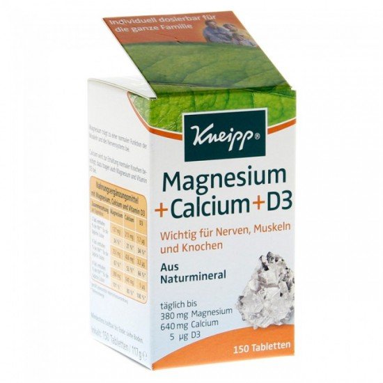 Kneipp magnézium-kalcium-d3-vitamin tabletta 150db